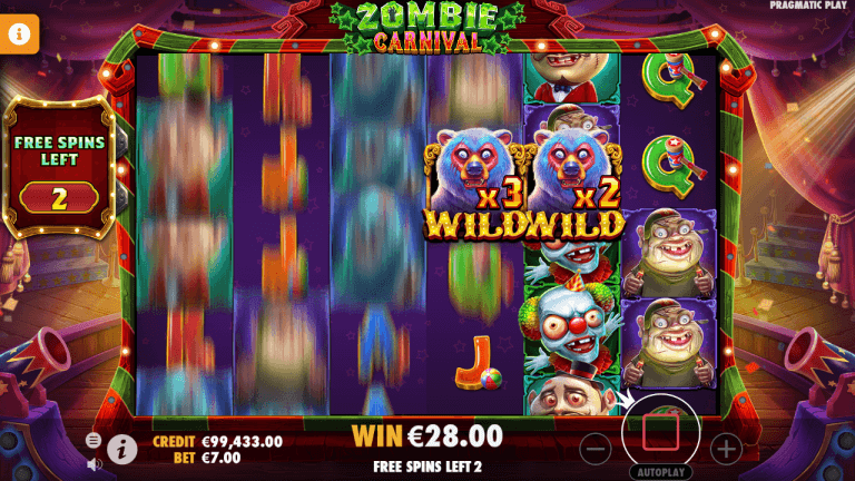 Zombie Carnival gokkast gameplay