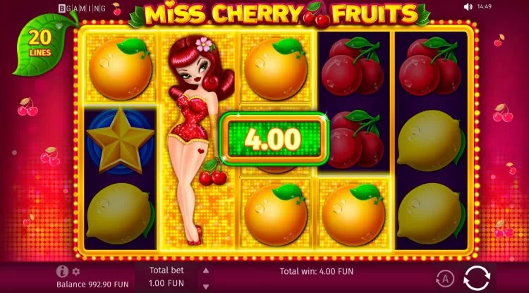 Miss Cherry Fruits Jackpot Party gameplay