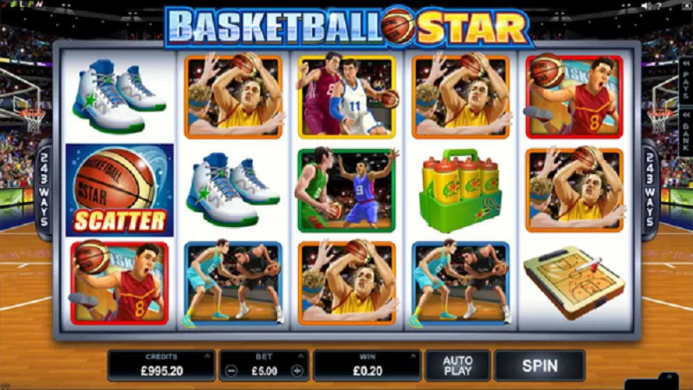 Basketball Star gokkast gameplay