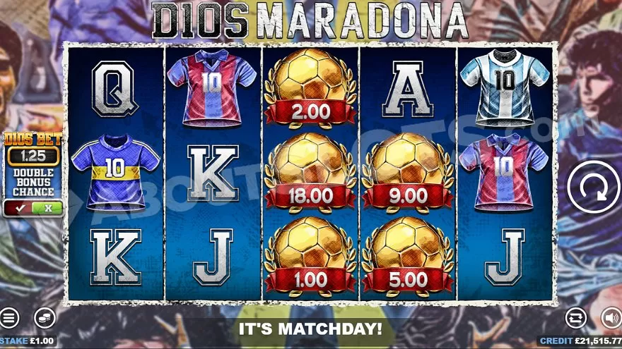 D10S Maradona gokkast gameplay