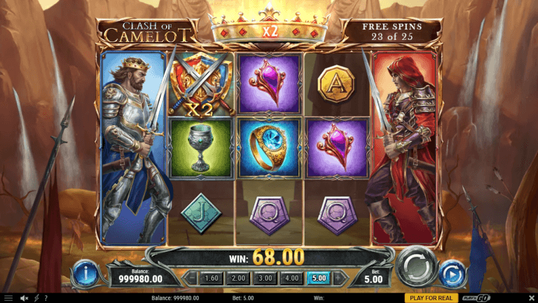 Clash of Camelot gokkast free spins
