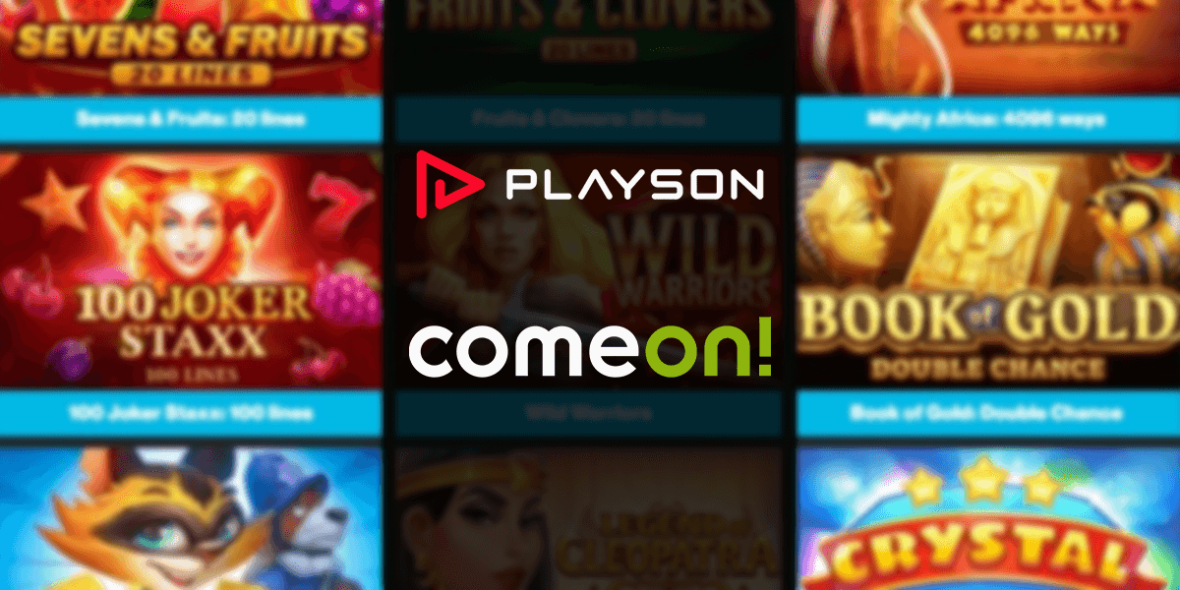 Spellen van Playson beschikbaar bij het ComeOn Casino
