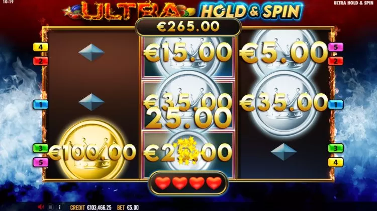 Ultra Hold and Spin gokkast bonus