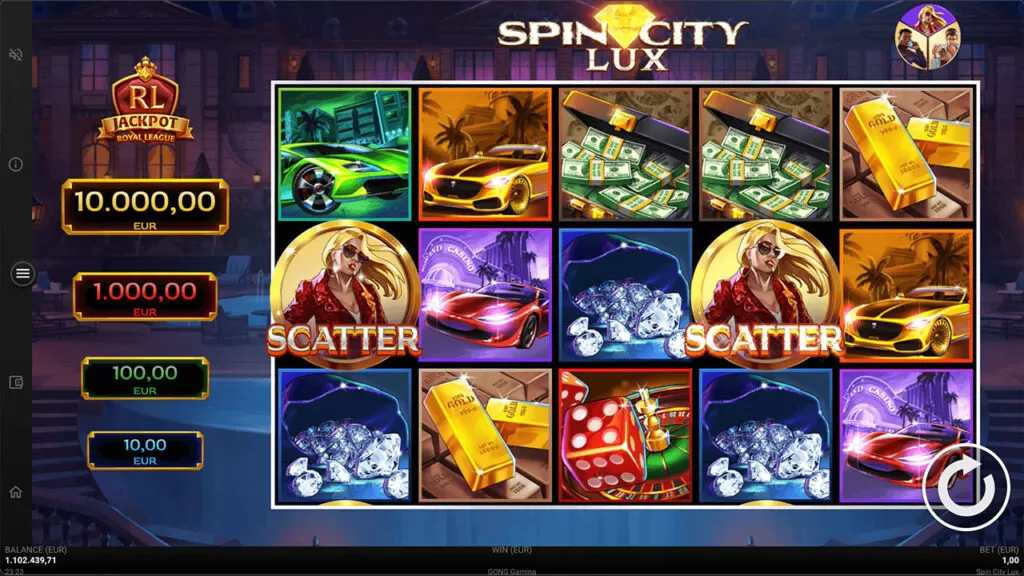 Spin City Lux gokkast gameplay